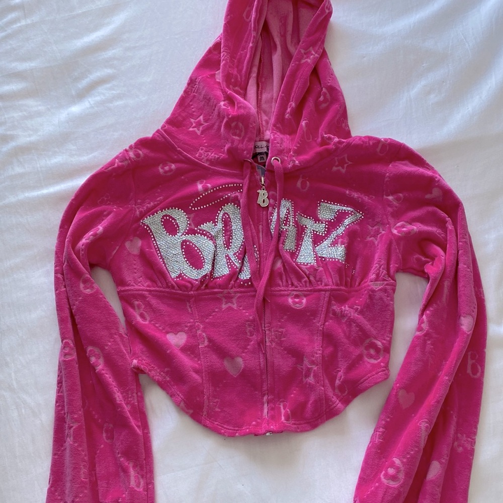 BRATZ velour corset style zip up